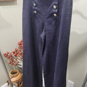 Marine linen pants